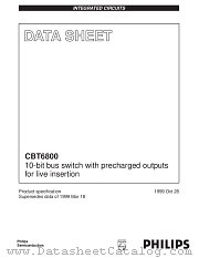 CBT6800 datasheet pdf Philips