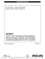 CBT6832 datasheet pdf Philips