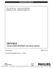 CBTV4010 datasheet pdf Philips