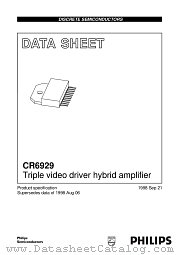 CR6929 datasheet pdf Philips