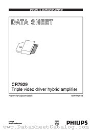 CR7929 datasheet pdf Philips