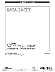 GTL2004 datasheet pdf Philips