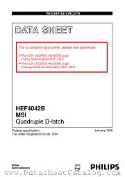 4042B datasheet pdf Philips