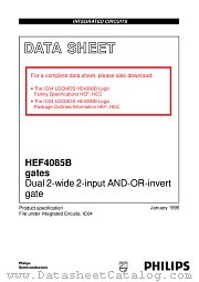 HEF4085BT datasheet pdf Philips