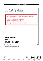 HEF4508BD datasheet pdf Philips