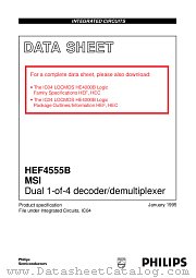 HEF4555B datasheet pdf Philips