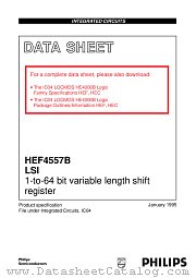 HEF4557BD datasheet pdf Philips