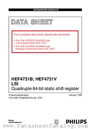 HEF4731VD datasheet pdf Philips