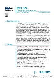 ISP1122A datasheet pdf Philips