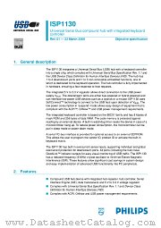 ISP1130DL datasheet pdf Philips