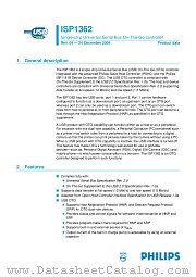 ISP1362EE/01 datasheet pdf Philips