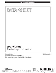 LM219 datasheet pdf Philips