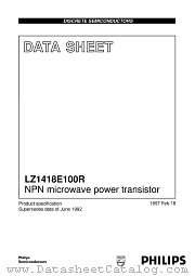 LZ1418E100R datasheet pdf Philips