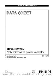 MX1011B700Y datasheet pdf Philips
