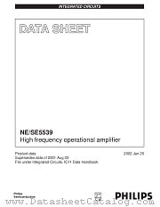 SE5539 datasheet pdf Philips