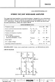 OM322 datasheet pdf Philips