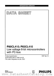 P83CL410HFT datasheet pdf Philips