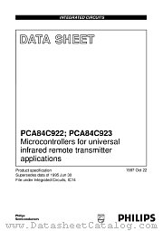 PCA84C922 datasheet pdf Philips