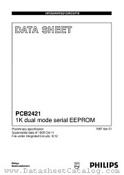 PCB2421P datasheet pdf Philips