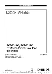PCD3312 datasheet pdf Philips