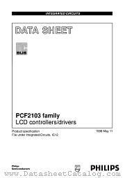 PCF2103 datasheet pdf Philips