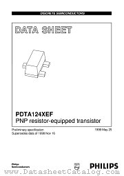 PDTA124XEF datasheet pdf Philips