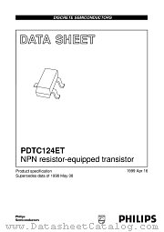 PDTC124ET datasheet pdf Philips