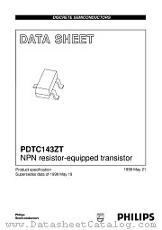 PDTC143ZT datasheet pdf Philips