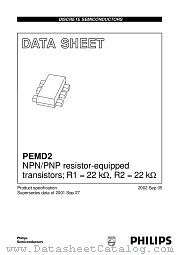 PEMD2 datasheet pdf Philips