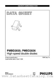 PMBD2836 datasheet pdf Philips