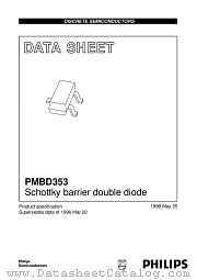 PMBD353 datasheet pdf Philips
