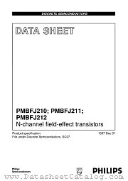 PMBFJ210 datasheet pdf Philips