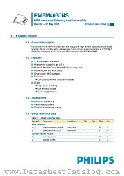 PMEM4030NS datasheet pdf Philips