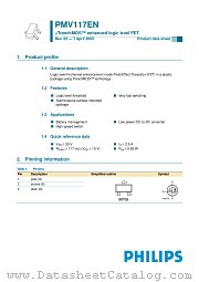 PMV117EN datasheet pdf Philips
