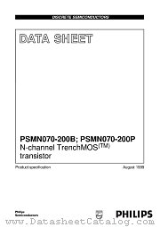 PSMN070-200B datasheet pdf Philips