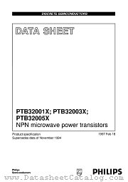 PTB32003X datasheet pdf Philips