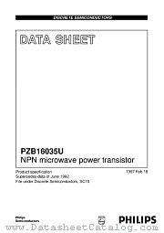 PZB16035U datasheet pdf Philips