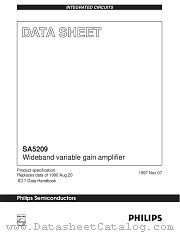 SA5209 datasheet pdf Philips