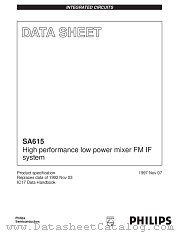 SA615 datasheet pdf Philips