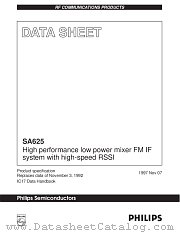 SA625DK datasheet pdf Philips