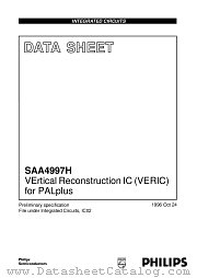 SAA4997H datasheet pdf Philips