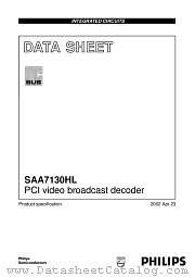 SAA7130 datasheet pdf Philips