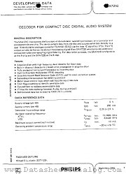 SAA7210 datasheet pdf Philips