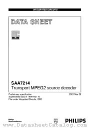 SAA7214 datasheet pdf Philips