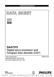 SAA7372 datasheet pdf Philips