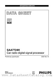 SAA7724H datasheet pdf Philips
