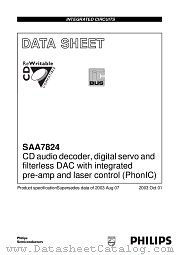 SAA7824 datasheet pdf Philips