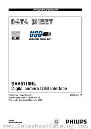 SAA8115HL datasheet pdf Philips