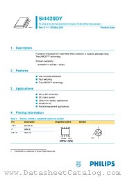 SI4420DY datasheet pdf Philips