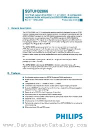 SSTUH32866EC/G datasheet pdf Philips